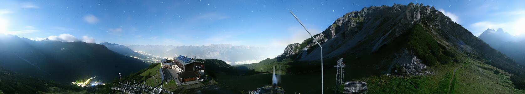 Axamer Lizum Birgitzköpfl snow cam captured at 21 September 2026 at 11:53 pm GMT+2