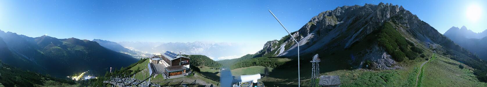 Axamer Lizum Birgitzköpfl snow cam captured at 22 September 2026 at 11:53 pm GMT+2