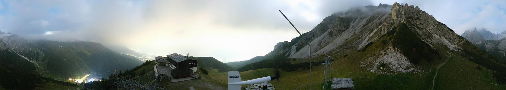 Axamer Lizum Birgitzköpfl snow cam captured at 1 October 2026 at 11:36 pm GMT+2