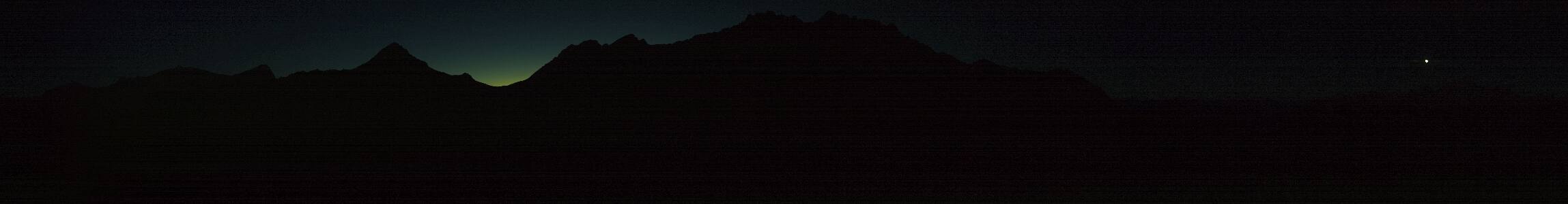 Brandnertal Glattjoch snow cam captured at 25 September 2026 at 7:55 pm GMT+2