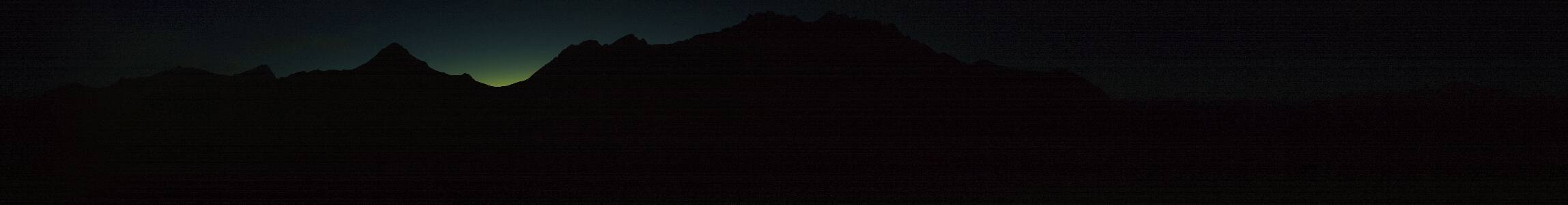 Brandnertal Glattjoch snow cam captured at 5 October 2026 at 7:38 pm GMT+2
