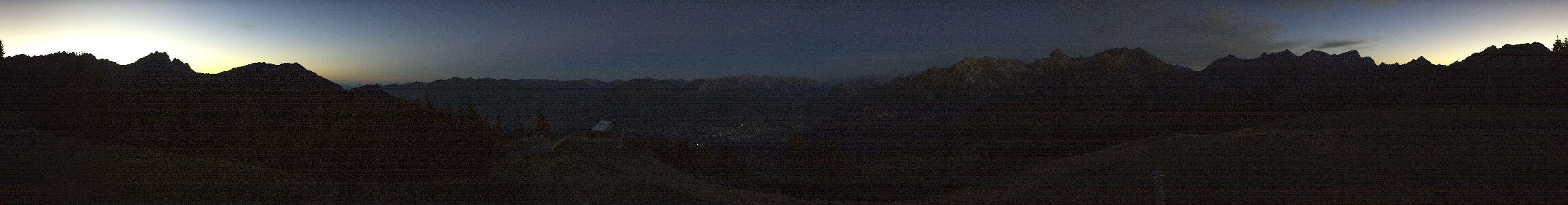 Brandnertal Loischkopf snow cam captured at 5 October 2026 at 7:28 pm GMT+2