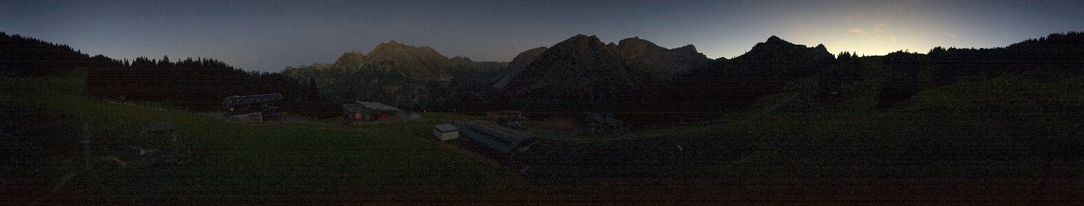 Brandnertal Palüd snow cam captured at 14 September 2026 at 8:02 pm GMT+2