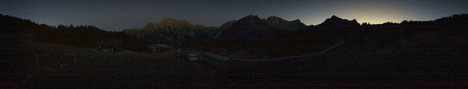 Brandnertal Palüd snow cam captured at 25 September 2026 at 7:44 pm GMT+2