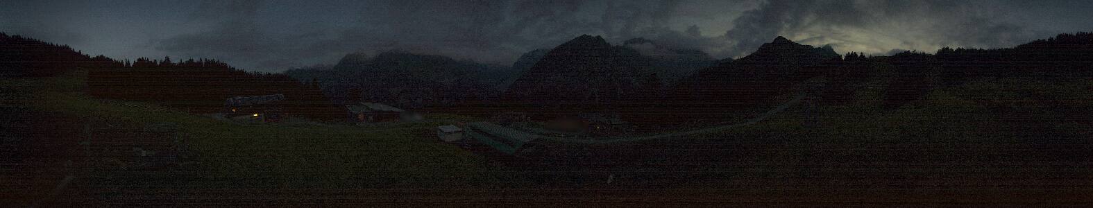 Brandnertal Palüd snow cam captured at 3 October 2026 at 7:23 pm GMT+2