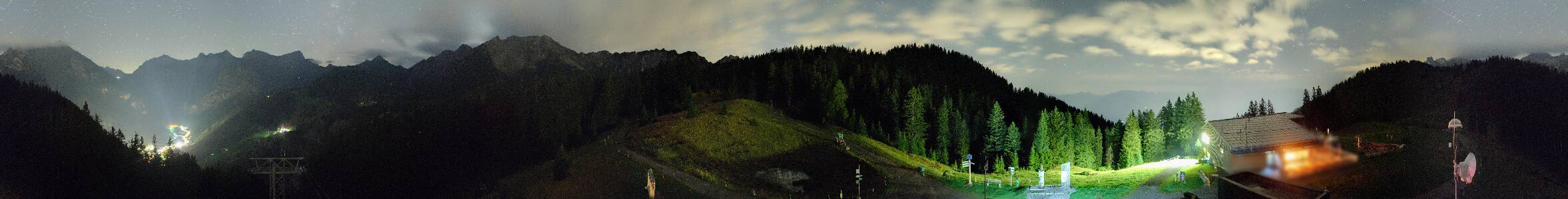 Brandnertal Panoramabahn Burtschasattel snow cam captured at 11 September 2026 at 11:53 pm GMT+2