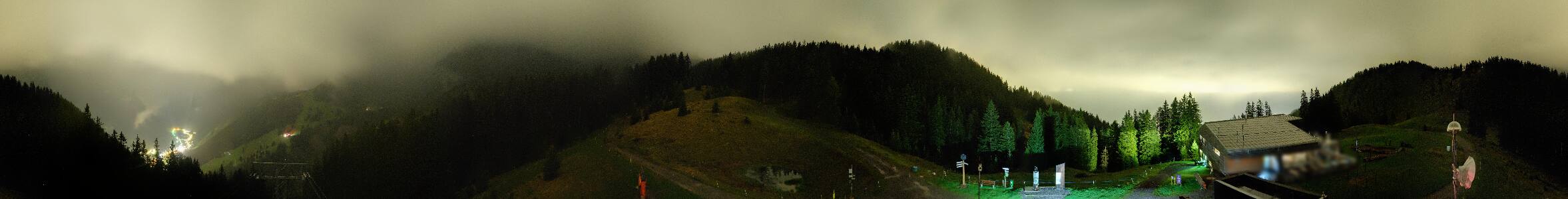 Brandnertal Panoramabahn Burtschasattel snow cam captured at 16 September 2026 at 11:36 pm GMT+2
