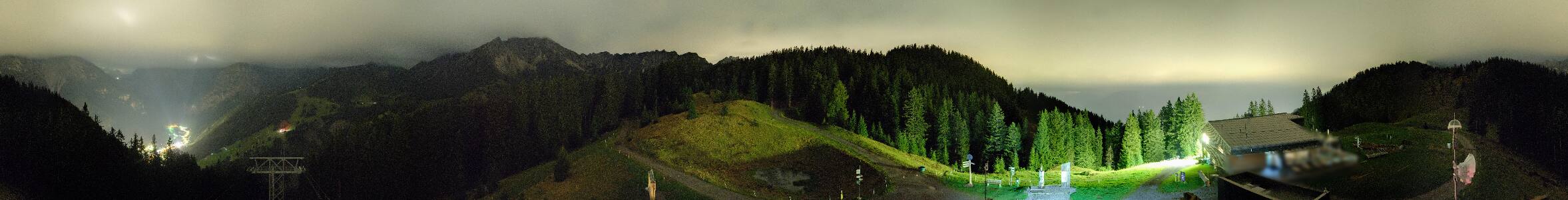 Brandnertal Panoramabahn Burtschasattel snow cam captured at 17 September 2026 at 11:37 pm GMT+2