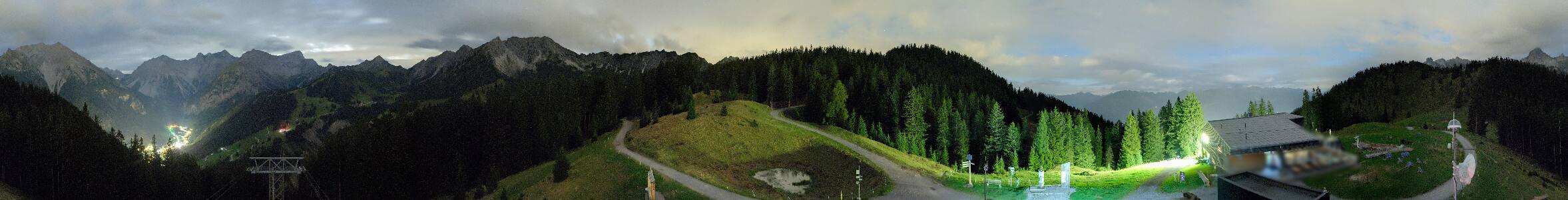 Brandnertal Panoramabahn Burtschasattel snow cam captured at 20 September 2026 at 11:30 pm GMT+2