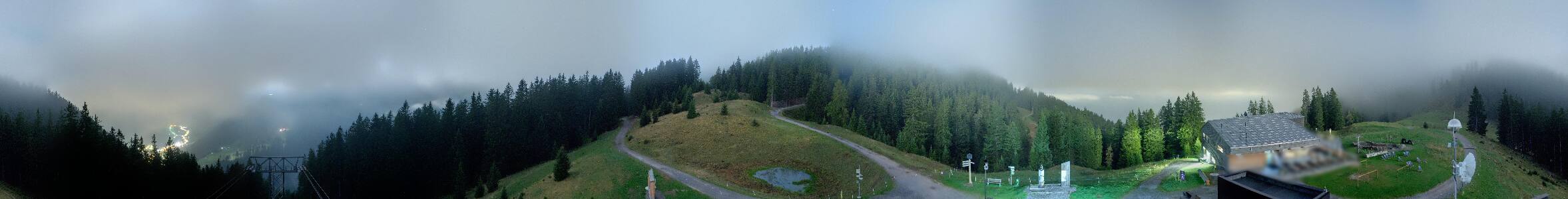 Brandnertal Panoramabahn Burtschasattel snow cam captured at 21 September 2026 at 11:53 pm GMT+2