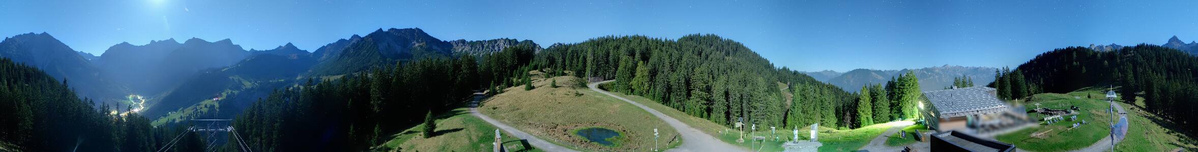 Brandnertal Panoramabahn Burtschasattel snow cam captured at 22 September 2026 at 11:42 pm GMT+2