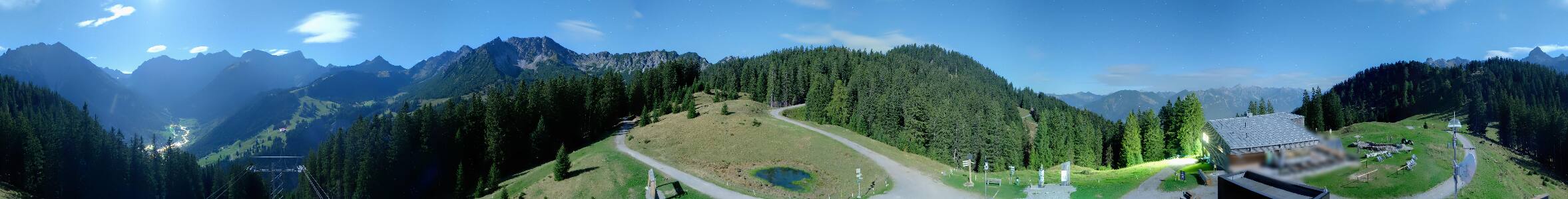 Brandnertal Panoramabahn Burtschasattel snow cam captured at 23 September 2026 at 11:43 pm GMT+2