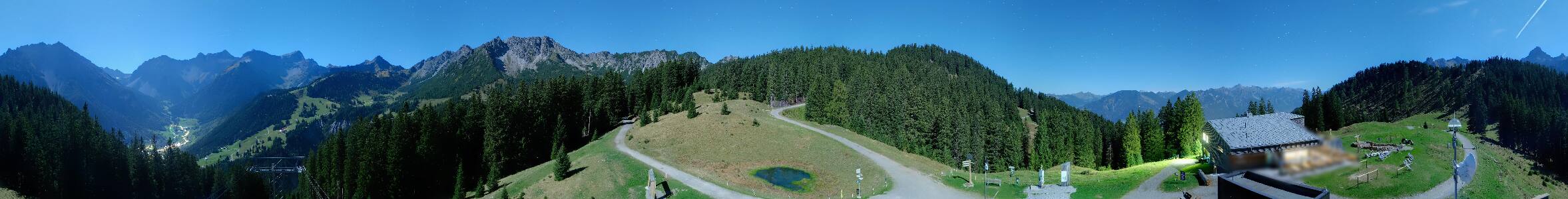 Brandnertal Panoramabahn Burtschasattel snow cam captured at 25 September 2026 at 11:58 pm GMT+2