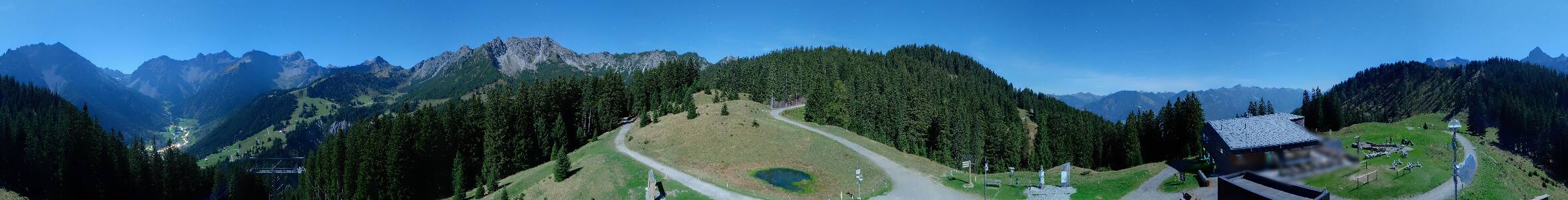 Brandnertal Panoramabahn Burtschasattel snow cam captured at 26 September 2026 at 11:58 pm GMT+2