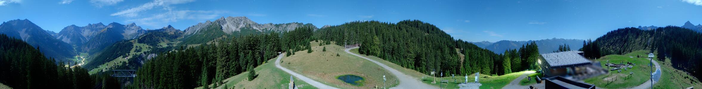 Brandnertal Panoramabahn Burtschasattel snow cam captured at 27 September 2026 at 11:57 pm GMT+2