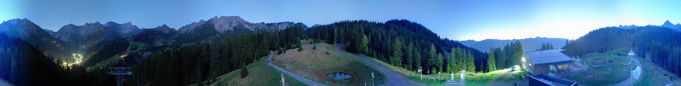Brandnertal Panoramabahn Burtschasattel snow cam captured at 6 October 2026 at 6:36 am GMT+2