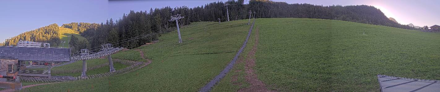 Fieberbrunn Bikepark, Streuböden Talstation (836m) snow cam captured at 15 September 2026 at 6:14 pm GMT+2