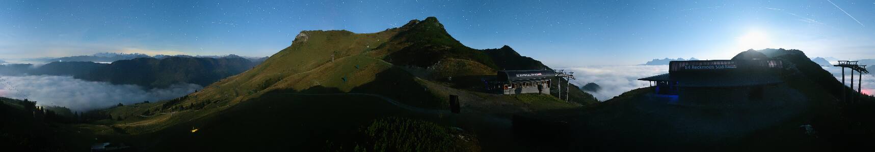 Fieberbrunn Reckmoos snow cam captured at 2 October 2026 at 11:32 pm GMT+2
