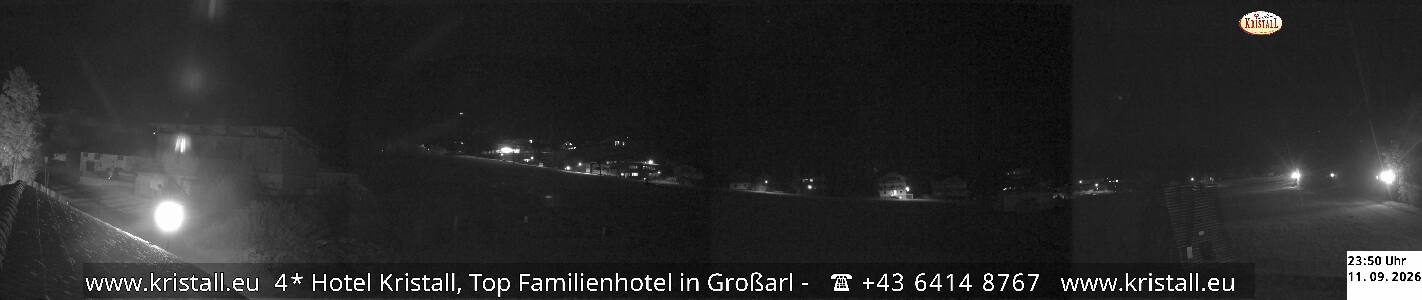 Großarl Hotel Kristall Übungslift snow cam captured at 11 September 2026 at 11:54 pm GMT+2