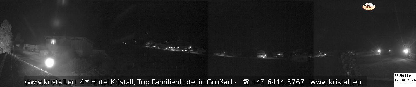 Großarl Hotel Kristall Übungslift snow cam captured at 12 September 2026 at 11:56 pm GMT+2