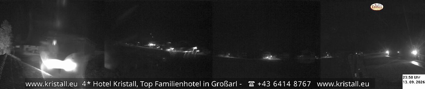 Großarl Hotel Kristall Übungslift snow cam captured at 13 September 2026 at 11:55 pm GMT+2
