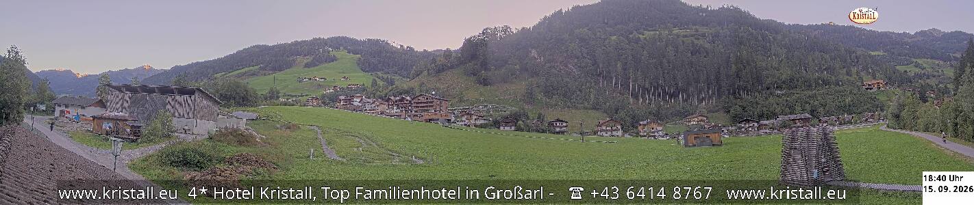 Großarl Hotel Kristall Übungslift snow cam captured at 15 September 2026 at 6:47 pm GMT+2