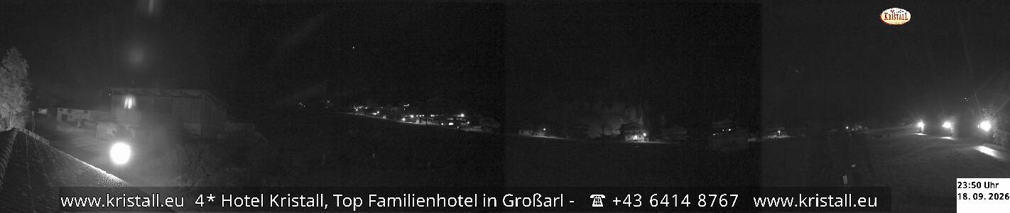 Großarl Hotel Kristall Übungslift snow cam captured at 18 September 2026 at 11:50 pm GMT+2