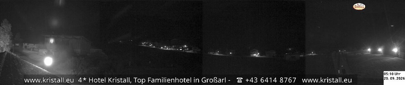 Großarl Hotel Kristall Übungslift snow cam captured at 20 September 2026 at 5:11 am GMT+2
