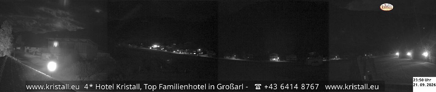 Großarl Hotel Kristall Übungslift snow cam captured at 21 September 2026 at 11:55 pm GMT+2