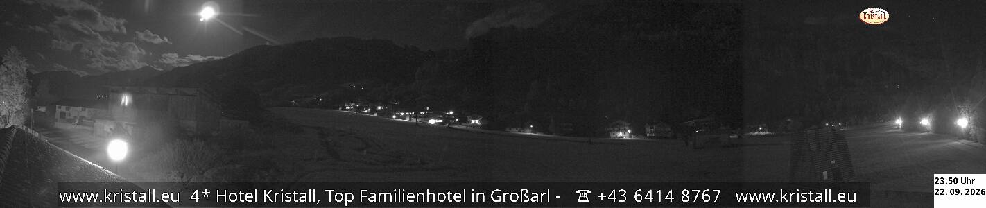 Großarl Hotel Kristall Übungslift snow cam captured at 22 September 2026 at 11:55 pm GMT+2