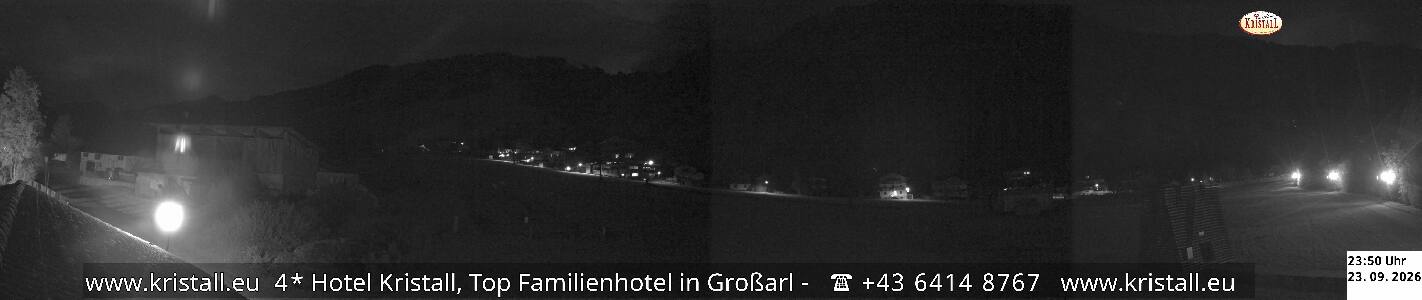 Großarl Hotel Kristall Übungslift snow cam captured at 23 September 2026 at 11:56 pm GMT+2
