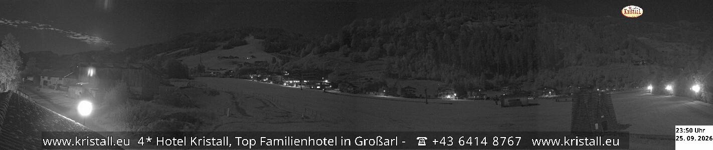 Großarl Hotel Kristall Übungslift snow cam captured at 25 September 2026 at 11:52 pm GMT+2