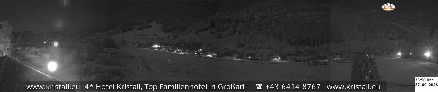 Großarl Hotel Kristall Übungslift snow cam captured at 27 September 2026 at 11:59 pm GMT+2