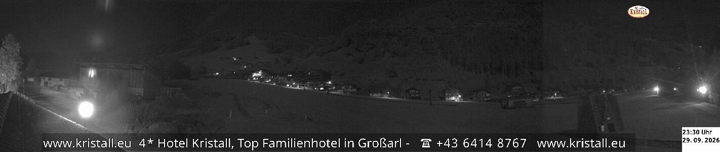 Großarl Hotel Kristall Übungslift snow cam captured at 29 September 2026 at 11:31 pm GMT+2