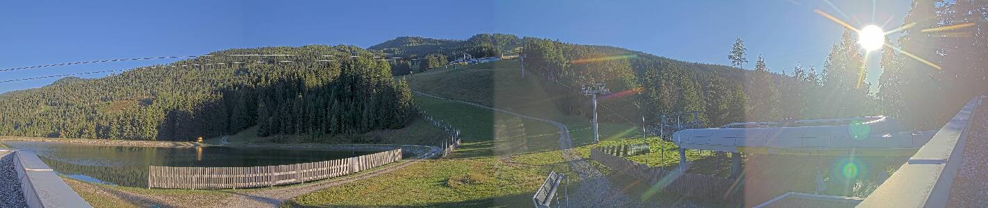Hauser Kaibling Kaibling6er Talstation snow cam captured at 15 September 2026 at 6:15 pm GMT+2