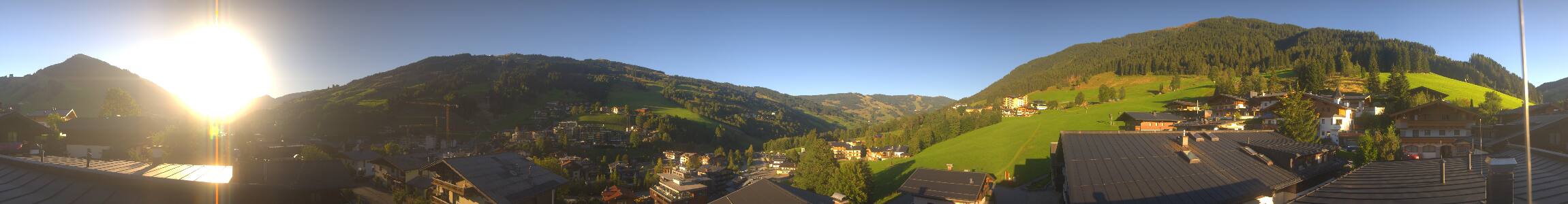Hinterglemm Hotel Talblick snow cam captured at 15 September 2026 at 6:15 pm GMT+2