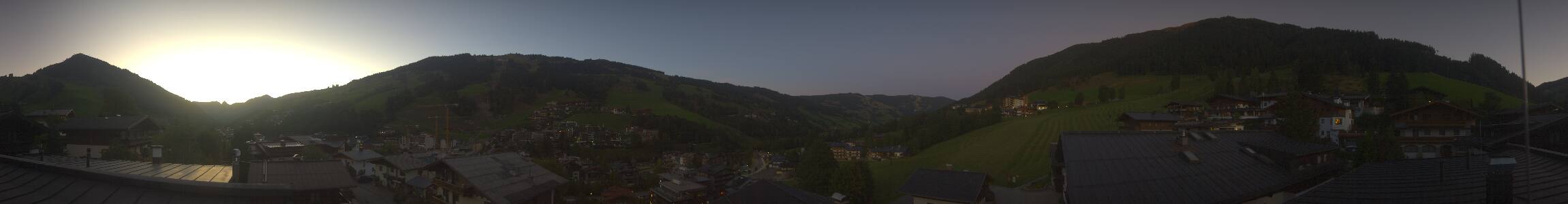 Hinterglemm Hotel Talblick snow cam captured at 26 September 2026 at 7:29 pm GMT+2