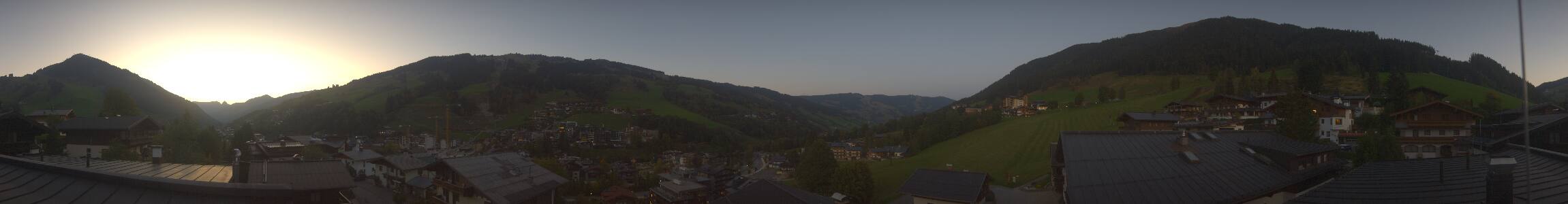 Hinterglemm Hotel Talblick snow cam captured at 3 October 2026 at 6:56 pm GMT+2