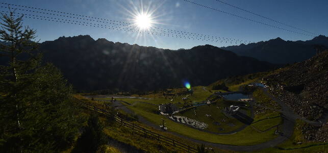 Ischgl Erlebnispark Vider Truja, 2.300m snow cam captured at 15 September 2026 at 6:15 pm GMT+2