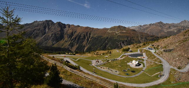 Ischgl Erlebnispark Vider Truja, 2.300m snow cam captured at 25 September 2026 at 11:54 pm GMT+2