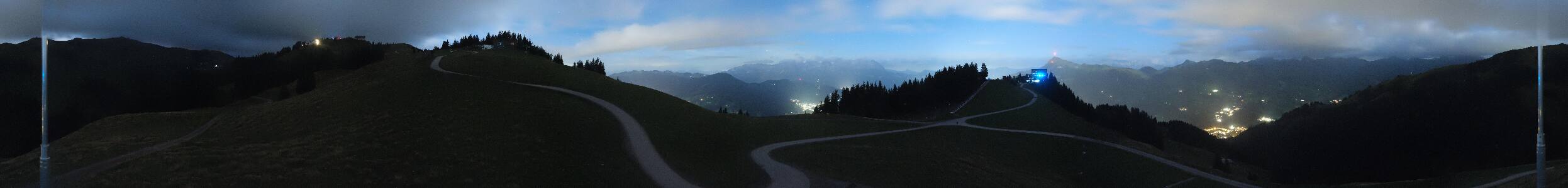 Kitzbühel Hahnenkamm snow cam captured at 21 September 2026 at 11:55 pm GMT+2