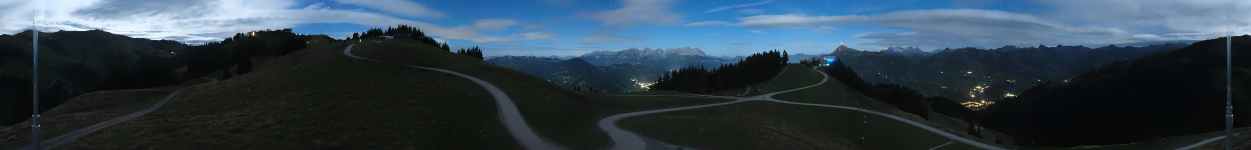Kitzbühel Hahnenkamm snow cam captured at 23 September 2026 at 11:57 pm GMT+2
