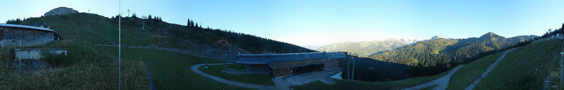 Kleinwalsertal Ifenbahn snow cam captured at 15 September 2026 at 6:48 pm GMT+2