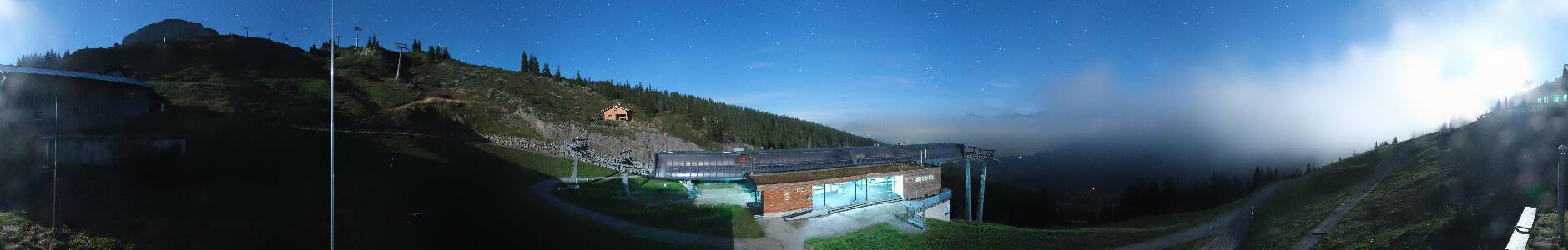 Kleinwalsertal Ifenbahn snow cam captured at 21 September 2026 at 11:55 pm GMT+2