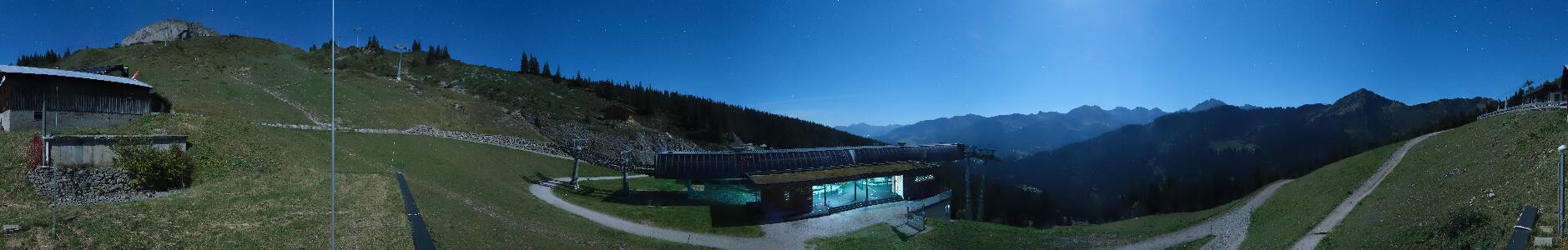 Kleinwalsertal Ifenbahn snow cam captured at 28 September 2026 at 11:56 pm GMT+2