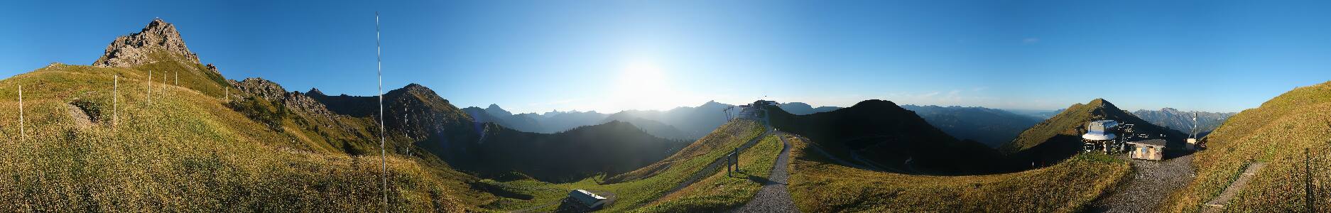 Kleinwalsertal Kanzelwandbahn snow cam captured at 15 September 2026 at 6:48 pm GMT+2