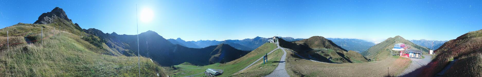 Kleinwalsertal Kanzelwandbahn snow cam captured at 22 September 2026 at 11:56 pm GMT+2