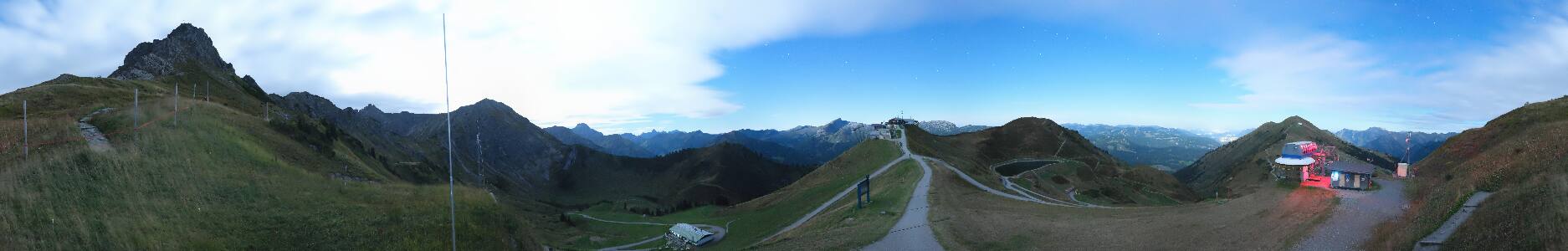 Kleinwalsertal Kanzelwandbahn snow cam captured at 23 September 2026 at 11:57 pm GMT+2