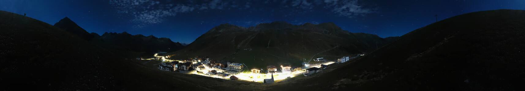 Kühtai Ortsblick snow cam captured at 25 September 2026 at 11:53 pm GMT+2