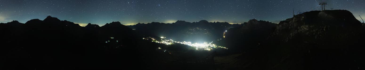 Lech am Arlberg Kriegerhornbahn snow cam captured at 12 September 2026 at 11:57 pm GMT+2